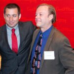 John Sutton with Tommy Orange at the JFK Presidential Library